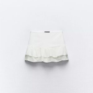 ZARA RUFFLE MINI SKIRT